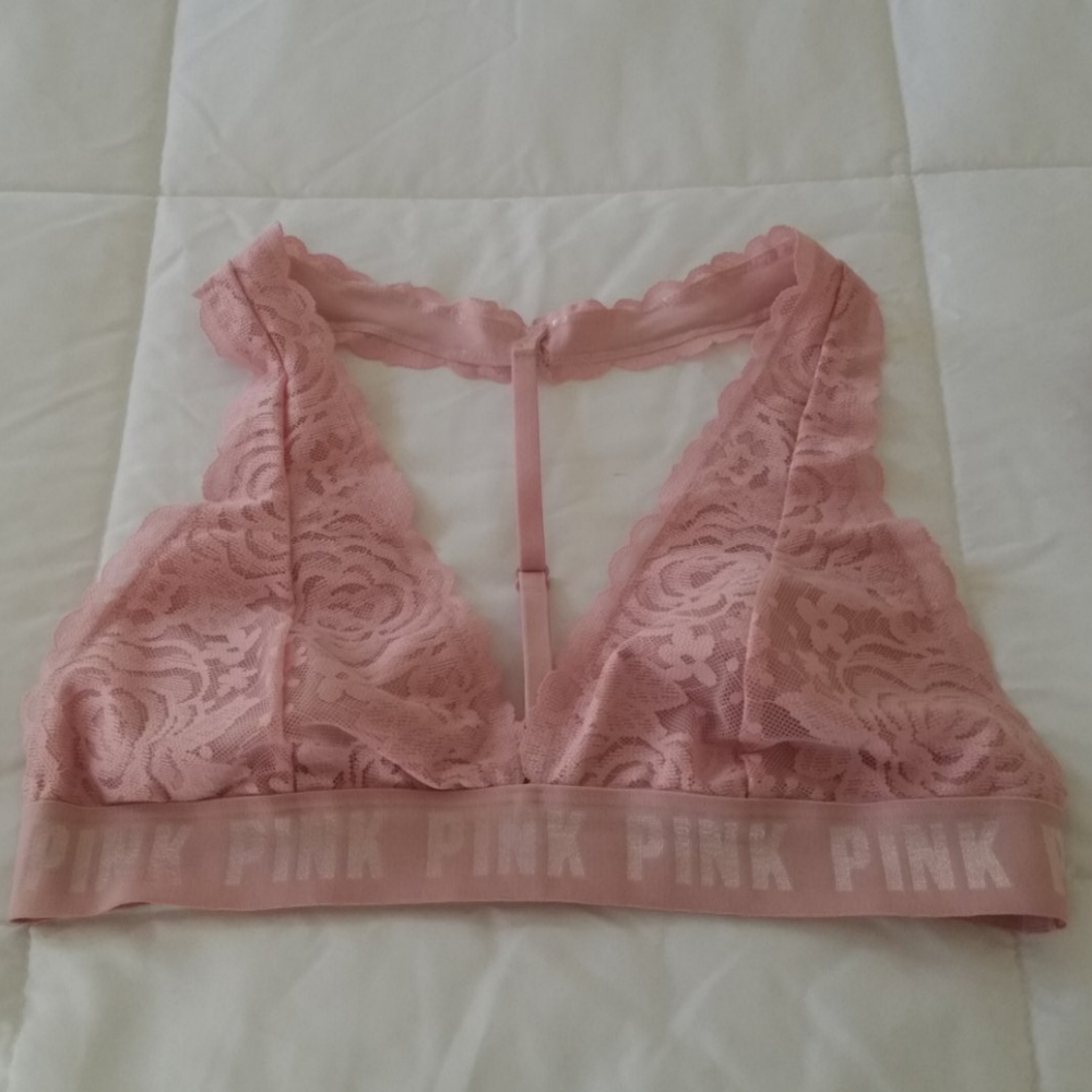 NWOT Victorias Secret PINK T-Strap Halter Bra